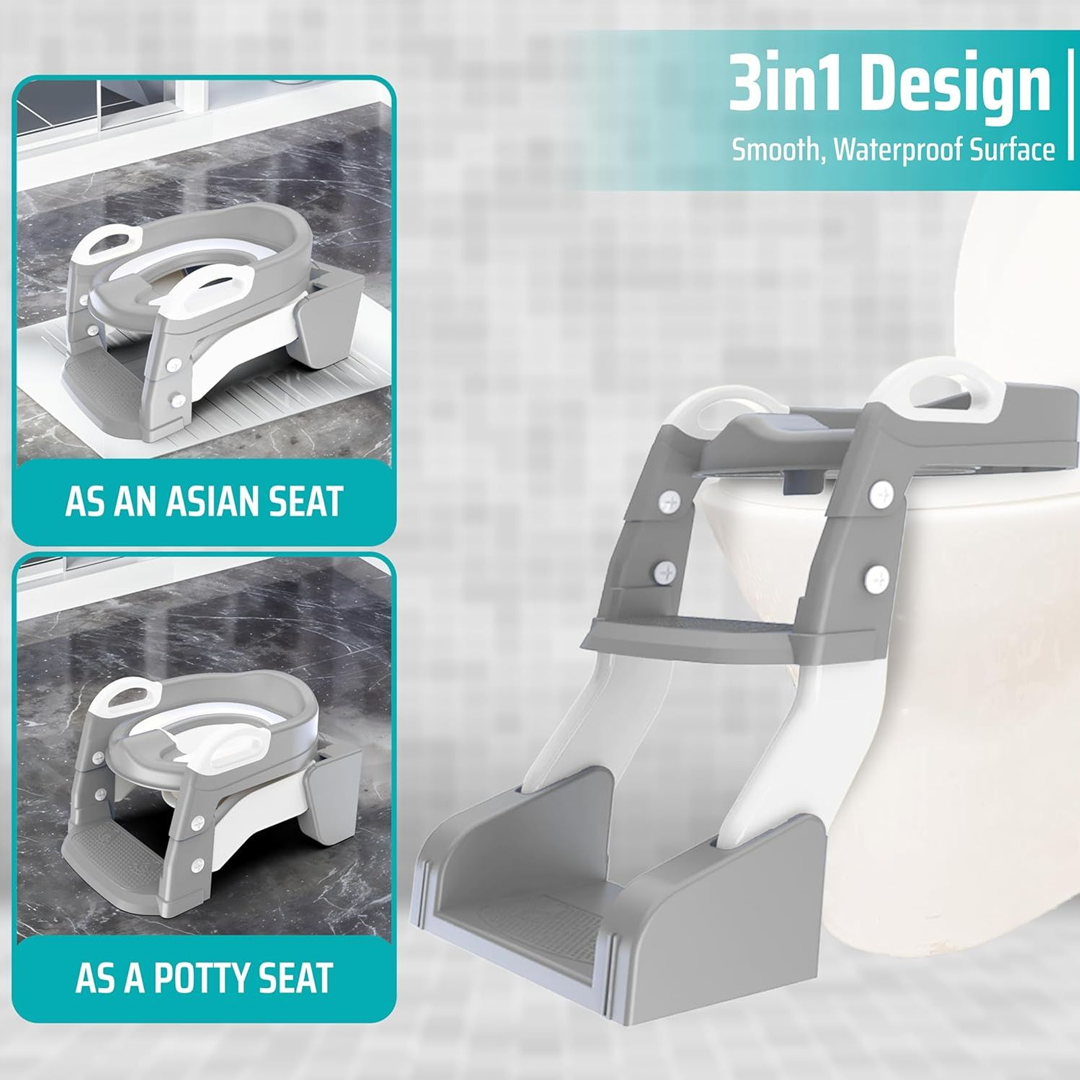 საბავშვო უნიტაზის სკამი კიბით